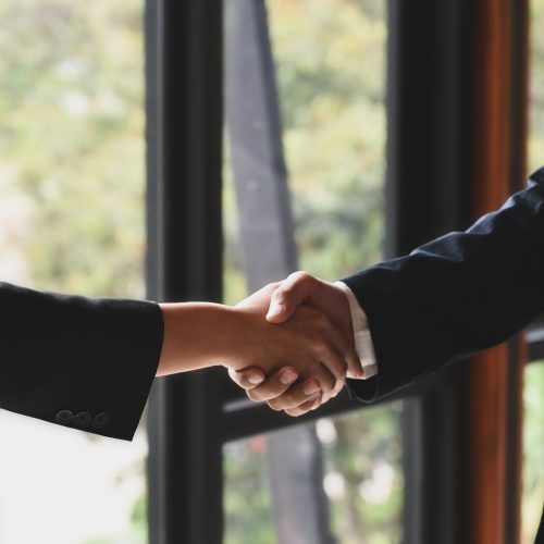 Business partnership meeting concept.  Business People Handshake.